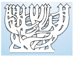 Abstract phylogenetic tree diagram illustration
